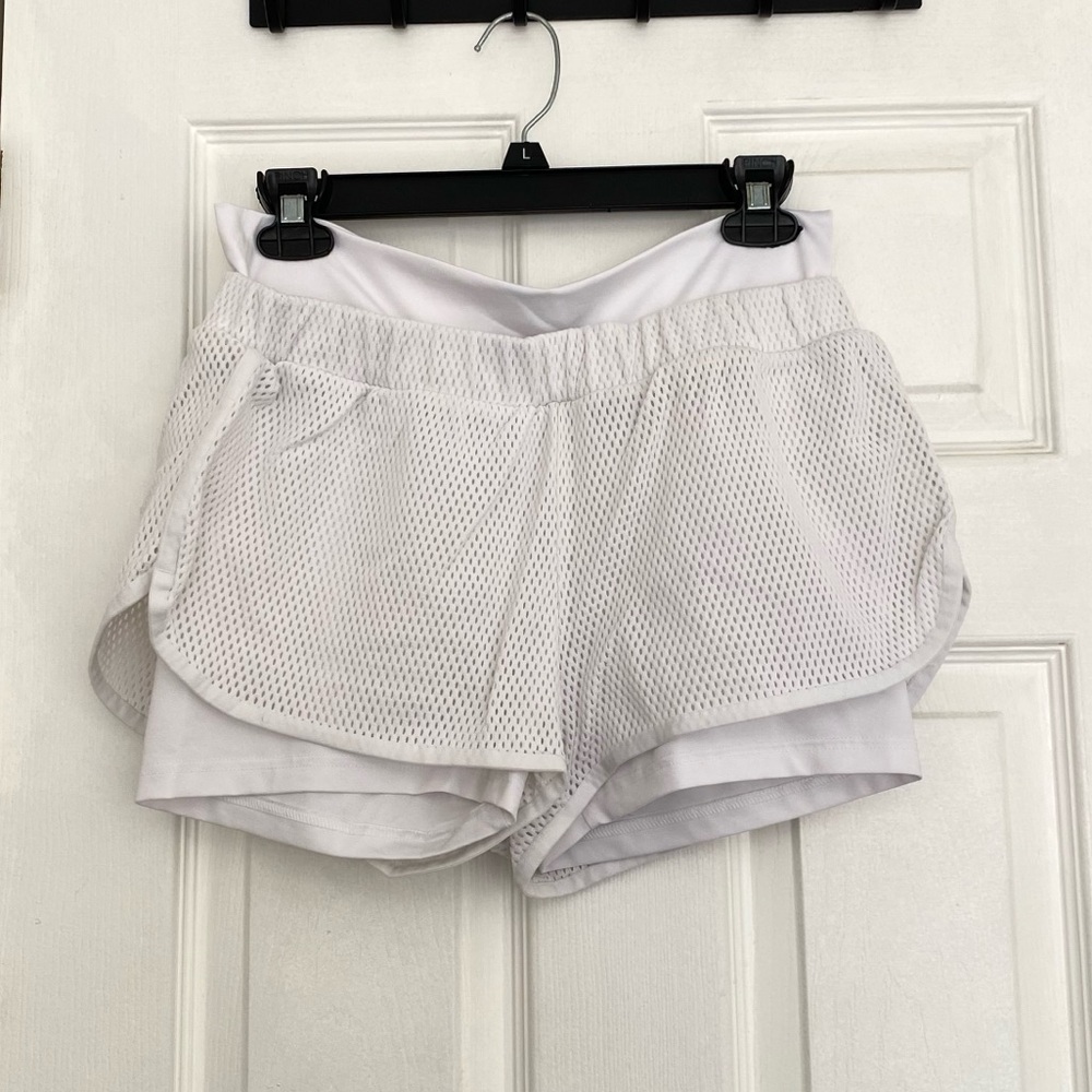 Stella McCartney Adidas Studio Mesh Shorts White Small